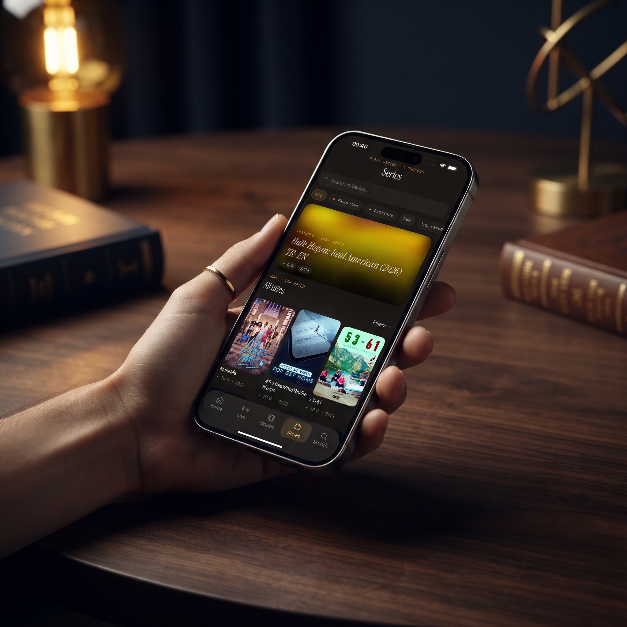 Choosing between audio language tracks on an IPTV stream