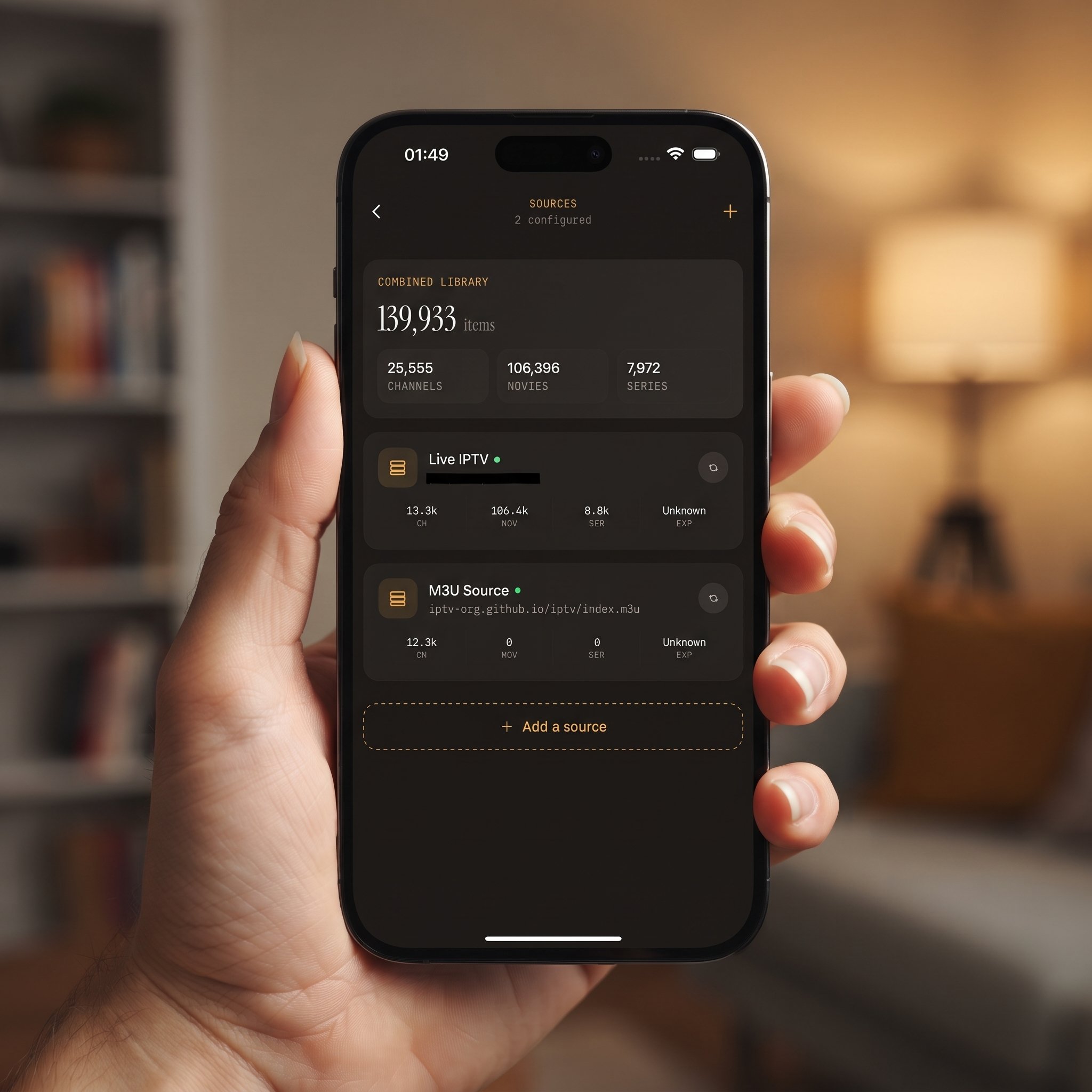 Maximus IPTV Player streaming without ads or trackers