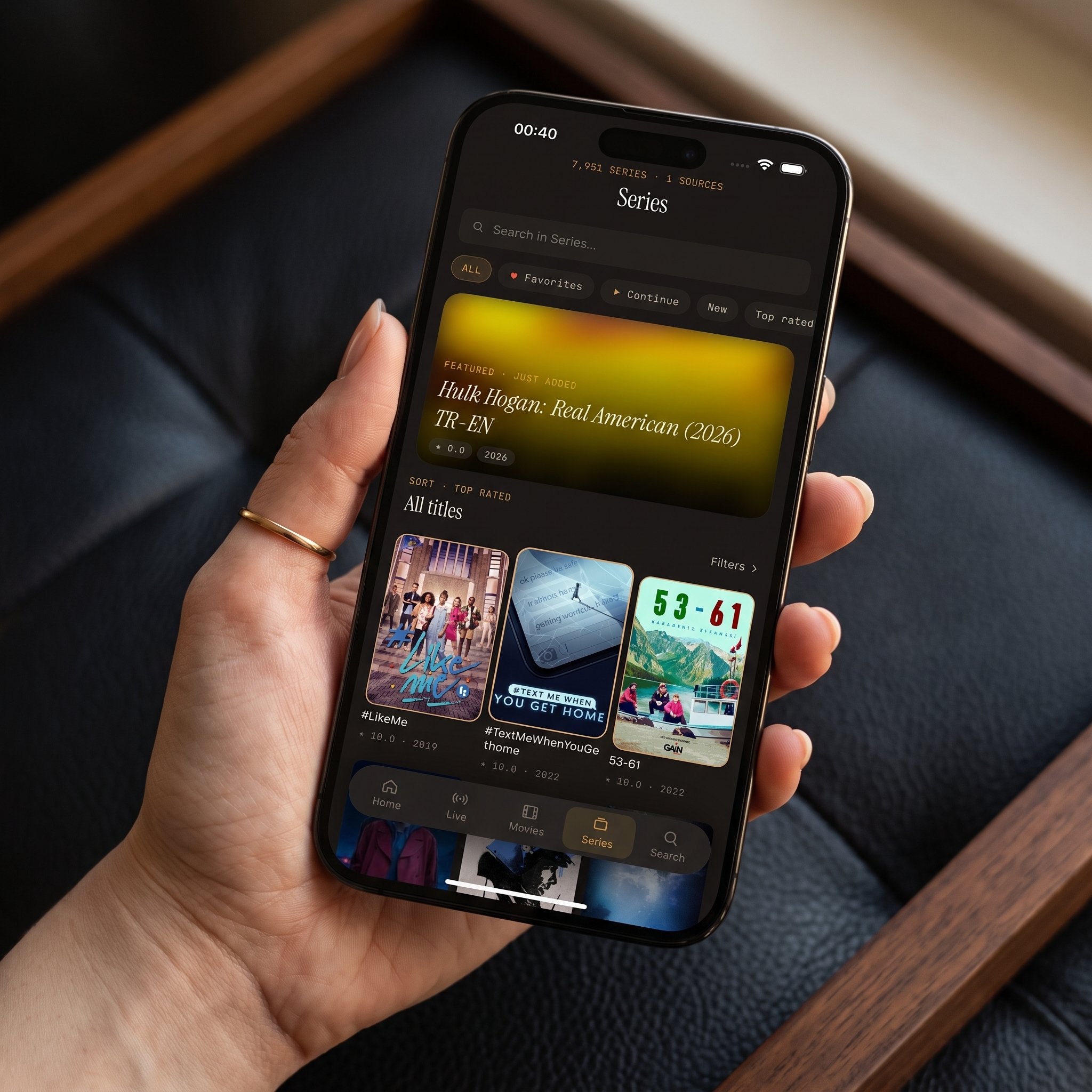 Downloading a movie or series episode in Maximus IPTV Player for offline viewing